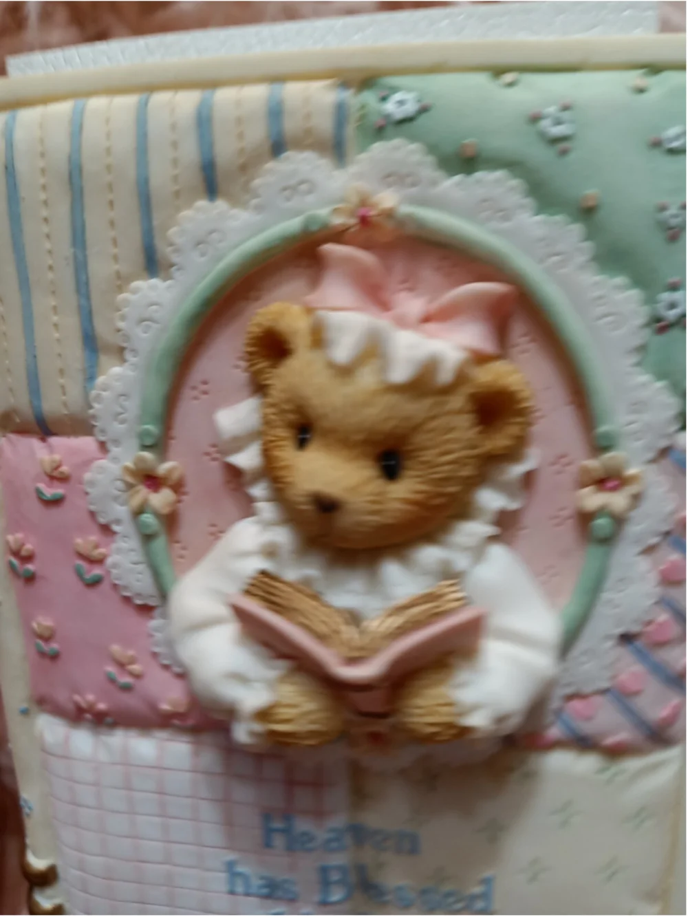 Cherished Teddies Heaven Has Blessed this Day Bible And Holder New Test Psalms
